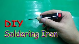 How To Make A MINI Battery Powered Soldering Iron Tool [upl. by Delora41]