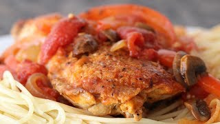 Chicken Cacciatore Hunter Style Chicken Easy Italian American Recipe [upl. by Joseph]