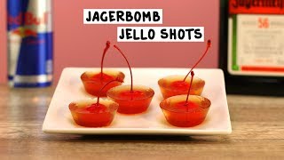 Jäger Bomb Jello Shots  Tipsy Bartender [upl. by Isolt]