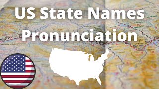 US State Names Pronunciation  American Accent [upl. by Hoffert]