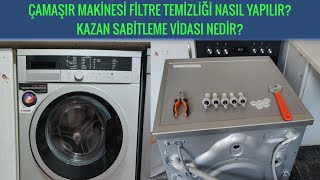 Çamaşır Makinesi Bakımı Nasıl Yapılır ve Kazan Sabitleme Vidası Ne İşe Yarar [upl. by Lydie]