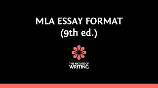 MLA Essay Format 9th Edition [upl. by Noelani]