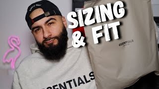 FEAR OF GOD ESSENTIALS HOODIE  Sizing amp Fit  How To Style [upl. by Hannavas69]