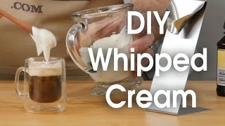 DIY whipped cream in 60 seconds [upl. by Suiremed]