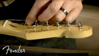 How to Change Your Electric Guitar Strings  Fender [upl. by Yaeger]