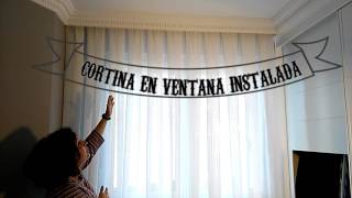 Instalar cortinas y rieles por Cortinasymas [upl. by Dyraj]