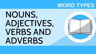 Nouns Adjectives Verbs and Adverbs  Word Types I [upl. by Niwhsa]