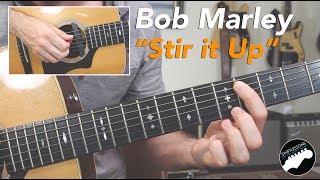 Bob Marley quotStir it Upquot  Easy Beginner Guitar Songs Lesson [upl. by Ruthi]