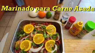 Marinado para Carne Asada  Picosito y Sabroson [upl. by Neelat422]