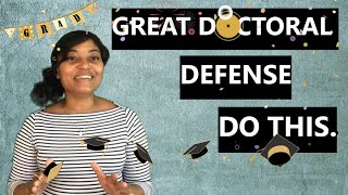 Dissertation Defense Tips [upl. by Larianna]