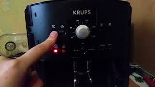 Krups EA8000 problem Clean blinking [upl. by Eatnuahc]