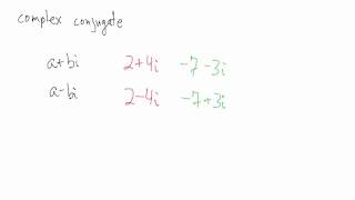 Complex Numbers  Conjugate  Examples and Notation [upl. by Eloisa]