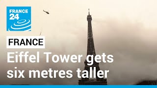 Eiffel Tower grows by six metres in digital update • FRANCE 24 English [upl. by Zuliram]