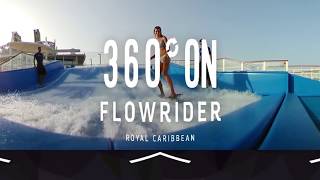 360 On Royal Caribbean FlowRider  Harmony of the Seas [upl. by Malik]