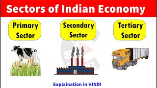 Sectors of Indian Economy  Primary Sector  Secondary Sector  Tertiary Sector [upl. by Maloy]