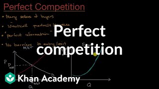 Perfect competition  Microeconomics  Khan Academy [upl. by Kcinomod]