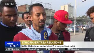 Eritrean President Afwerki on historic visit to Addis Ababa [upl. by Nosreve663]