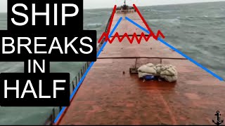 Ship BREAKS IN HALF Onboard Moment  MV Arvin [upl. by Benoite592]