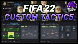 How To EDIT In Game FormationsInstructions amp Custom Tactics  FIFA 22 [upl. by Erdman]