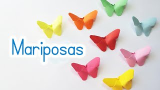 Mariposas de papel fáciles de hacer [upl. by Tireb]