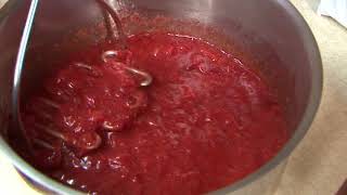 Making Quick amp Easy Freezer Strawberry Jam [upl. by Aihseken]