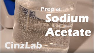 Preparation of SODIUM ACETATE  CinzLab Chem PROJECT [upl. by Resee]