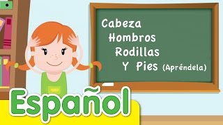 Cabeza Hombros Rodillas Y Pies Apréndela  Canciones Infantiles  Super Simple Español [upl. by Noirda]