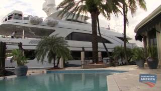 Check Out The NASCAR Moguls Crazy MegaYacht  Epic [upl. by Esinaj]