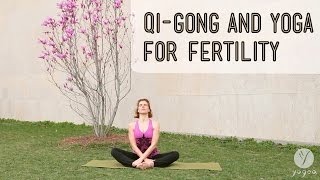 Yoga amp QiGong Fertility Boosting Routine Vibrant Womb open level [upl. by Airotkiv573]