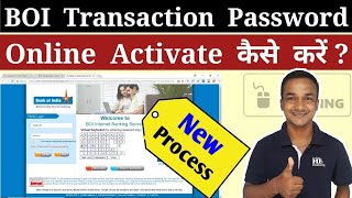 BOI Transaction Password Activation  How To Activate  Enable Bank Of India Transaction Password [upl. by Ahcilef48]