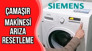 Simens Çamaşır Makinesi Arıza Resetleme Nasıl Yapılır Siemens iq300 [upl. by Orlene]