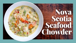 Quick amp Easy Nova Scotia Seafood Chowder Recipe  The Canteen Cooks [upl. by Jorgan]