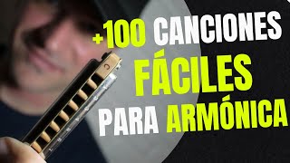 Canciones FACILES para principiantes en ARMONICA [upl. by Emearg]