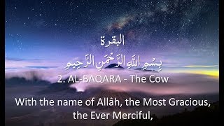 Surah 2  AlBaqarah 🔊 ARABIC Recitation with English Subtitles Nature Backgrounds [upl. by Brynne370]