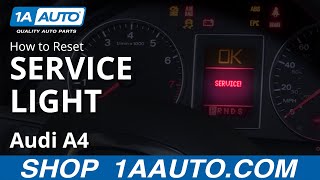 How to Reset Service Light 0409 Audi A4 [upl. by Emelun]