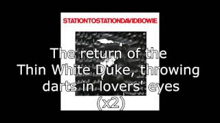 Station to Station  David Bowie  Lyrics [upl. by Herates292]