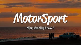 Migos  MotorSport Lyrics ft Cardi B Nicki Minaj [upl. by Nagiam]