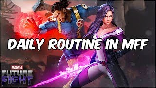 Cynicalexs Daily Routine in MFF Gameplay Time Management  Marvel Future Fight [upl. by Lauree318]