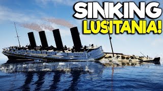 ESCAPING THE SINKING LUSITANIA  RealTime Lusitania Sinking Gameplay [upl. by Jahdiel]