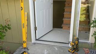 Jeld Wen Front Door Installation  Really crappy products and craftsmanship PART 1 [upl. by Leopold]