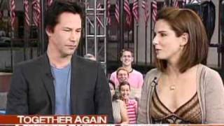 Today Show Sandra Bullock and Keanu Reeves 20060615 [upl. by Solita]