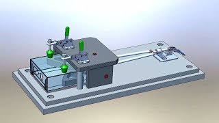 Manual Drill Jig Concept Animation in Solidworks [upl. by Rakel401]