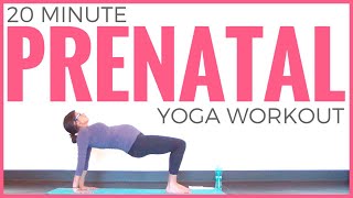 Prenatal Yoga Workout for ALL Trimesters  Sarah Beth Yoga [upl. by Ayyn]