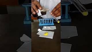 chromyl chloride test  confirmatory test for chloride ion [upl. by Ajnotal]