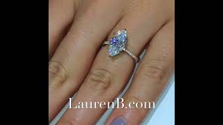 3 carat Marquise Cut Moissanite Engagement Ring [upl. by Isolt359]