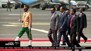 Eritrean president Isaias Afwerki arrives in Ethiopia [upl. by Lemyt]