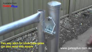 Gate Latch 2 way for round pipe and square [upl. by Amar510]