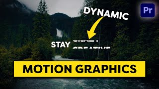 Simple DYNAMIC Motion Graphics Premiere Pro Tutorial [upl. by Greenes509]