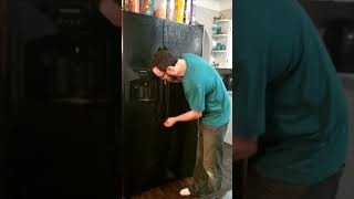 How to Remove amp Tighten Loose Frigidaire Refrigerator Door Handle [upl. by Narcho]