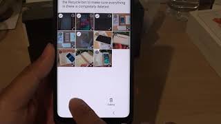 Samsung Galaxy S9 How to Restore Deleted Images from Gallery Recycle Bin [upl. by Tiffanle]